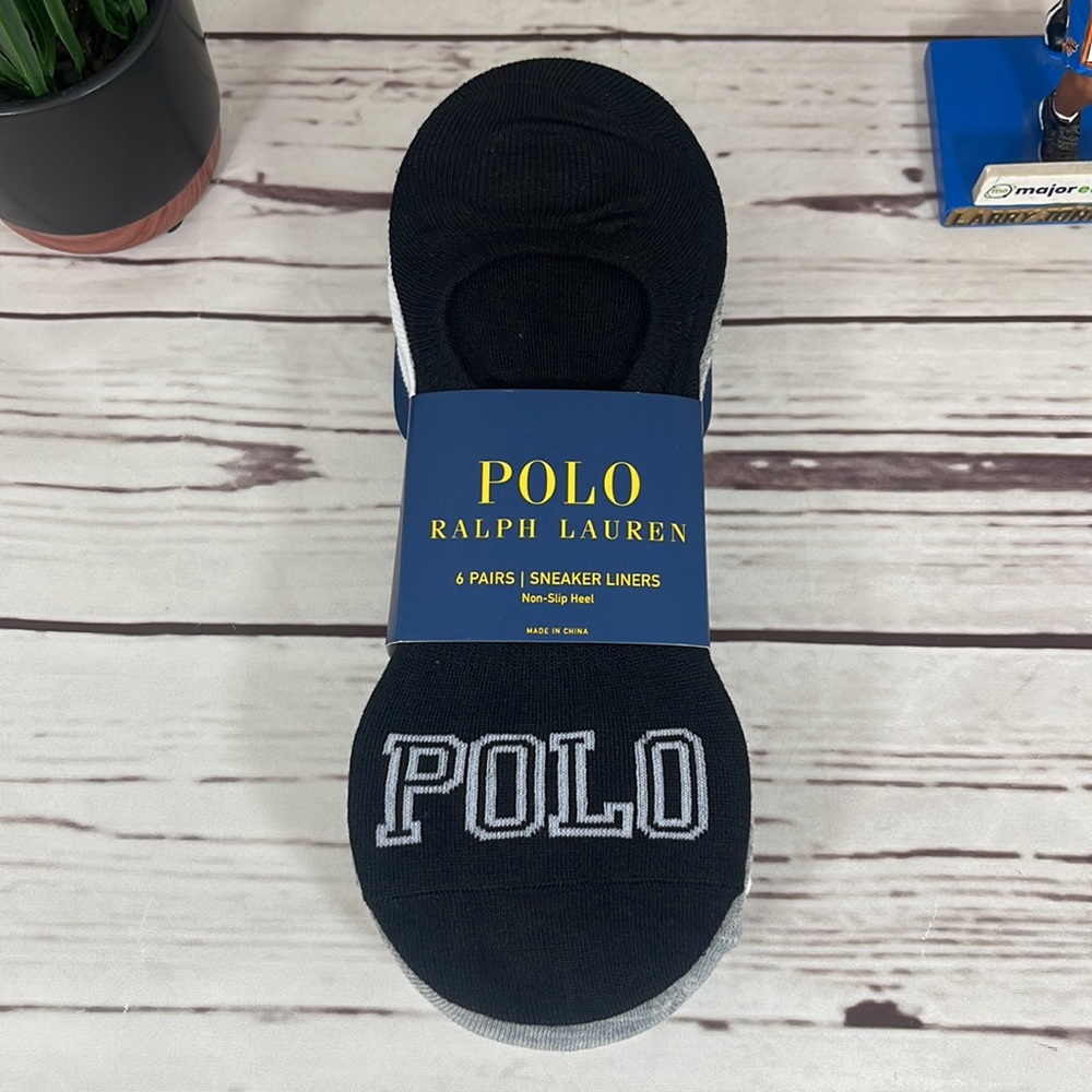 Polo Ralph Lauren Sneaker Liners 6-Pairs Multi-color